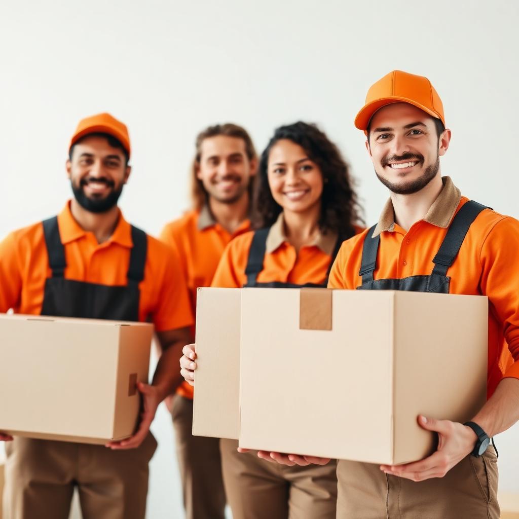 Professional mover team